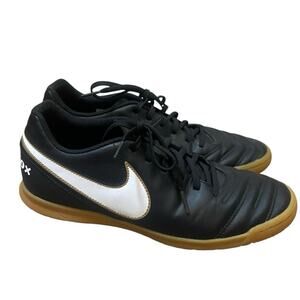 Nike Mens TiempoX Rio III IC Black Gum Indoor Soccer Football Shoes Size 9